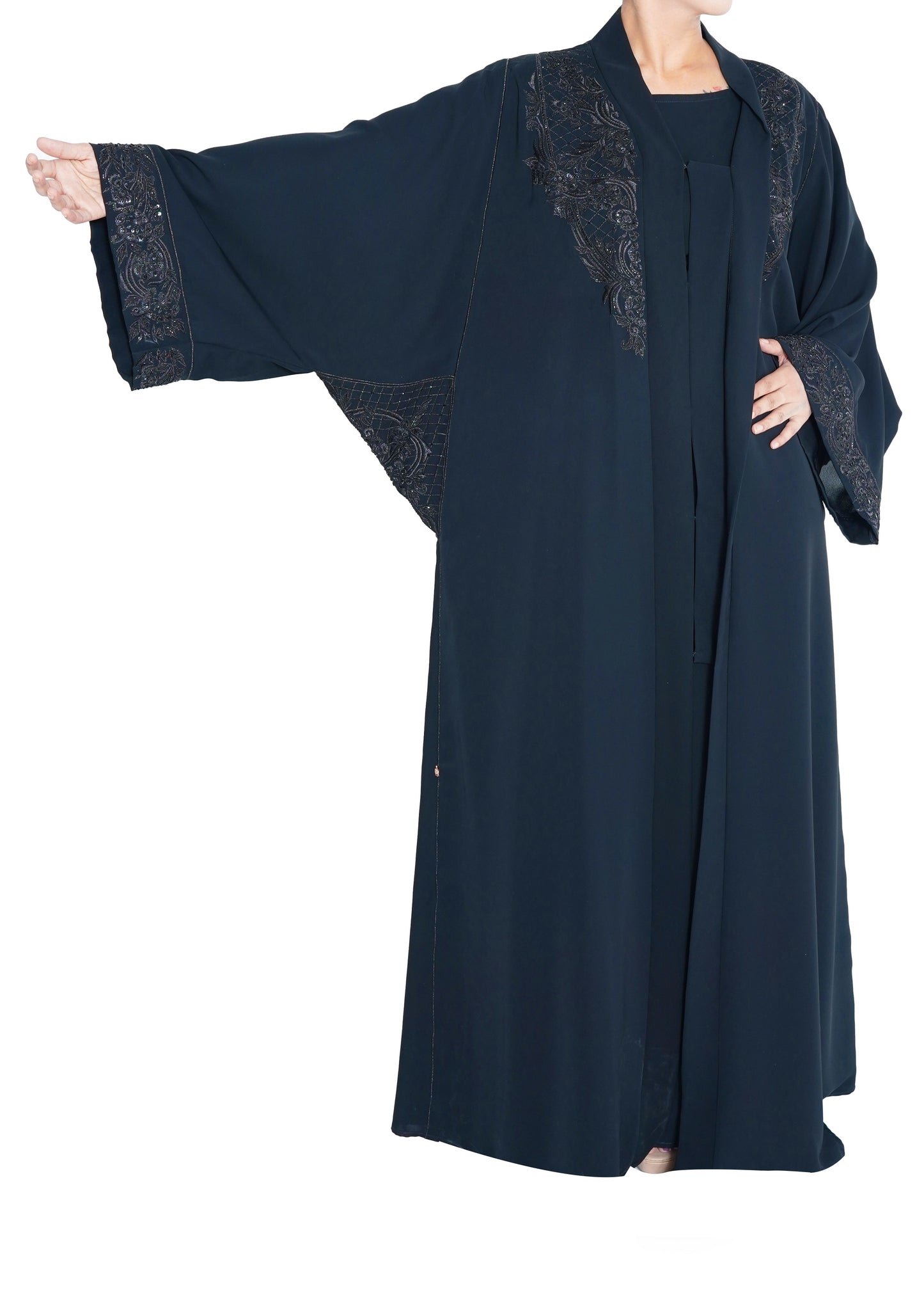 Embroidered Abaya | AF-51033-ABY-E