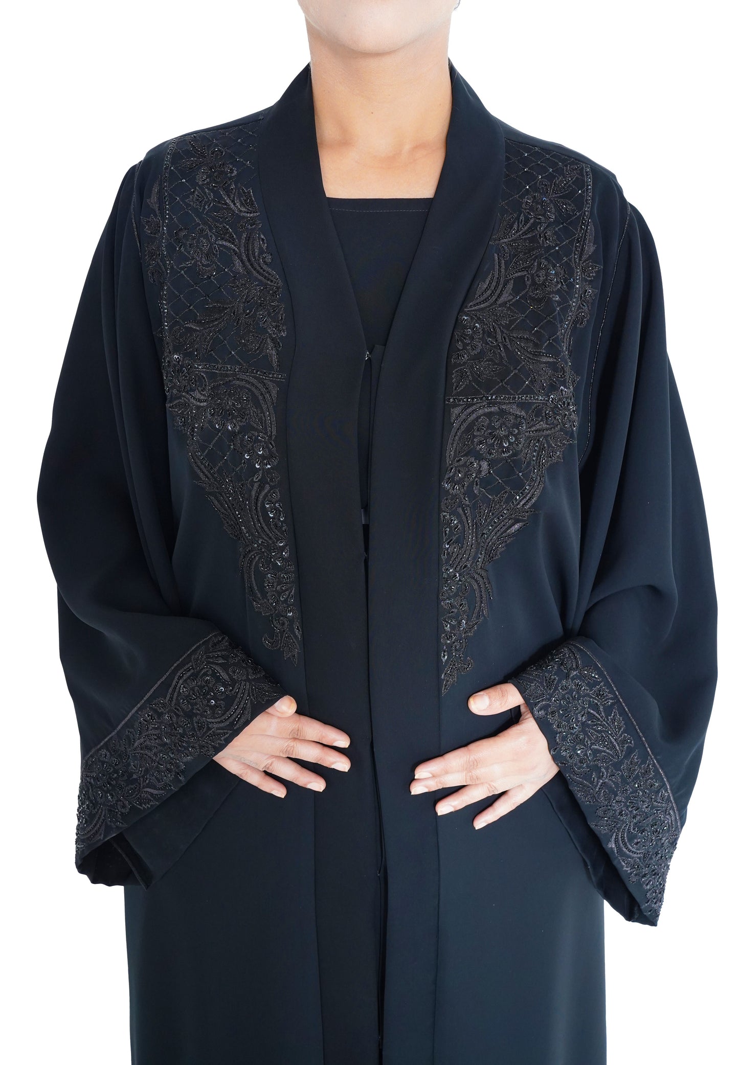 Embroidered Abaya | AF-51033-ABY-E