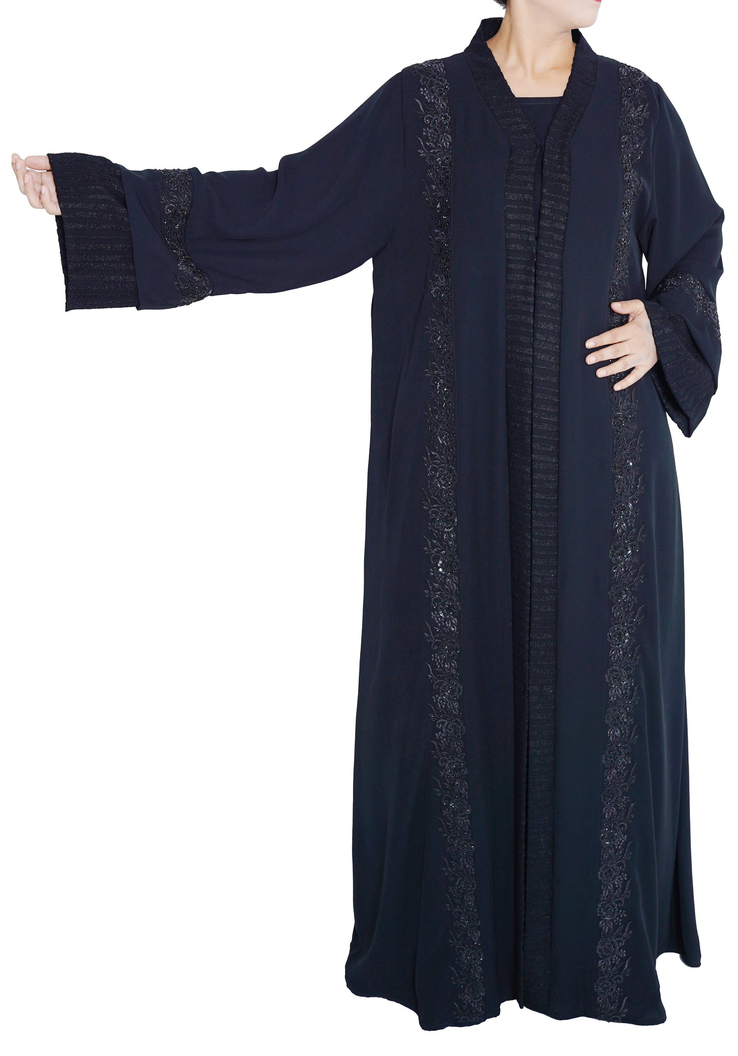 Embroidered Abaya | AF-51036-ABY-E