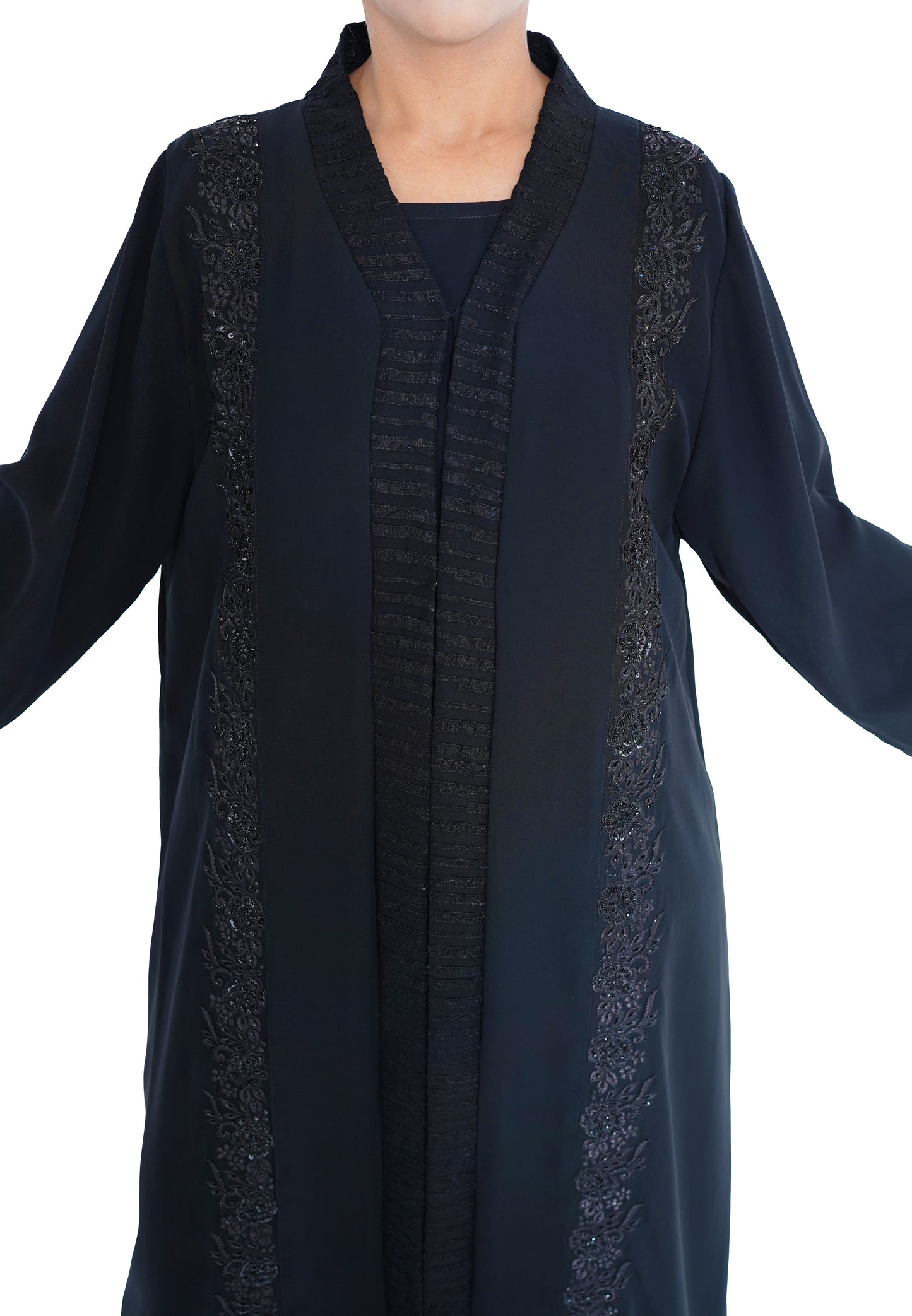 Embroidered Abaya | AF-51036-ABY-E