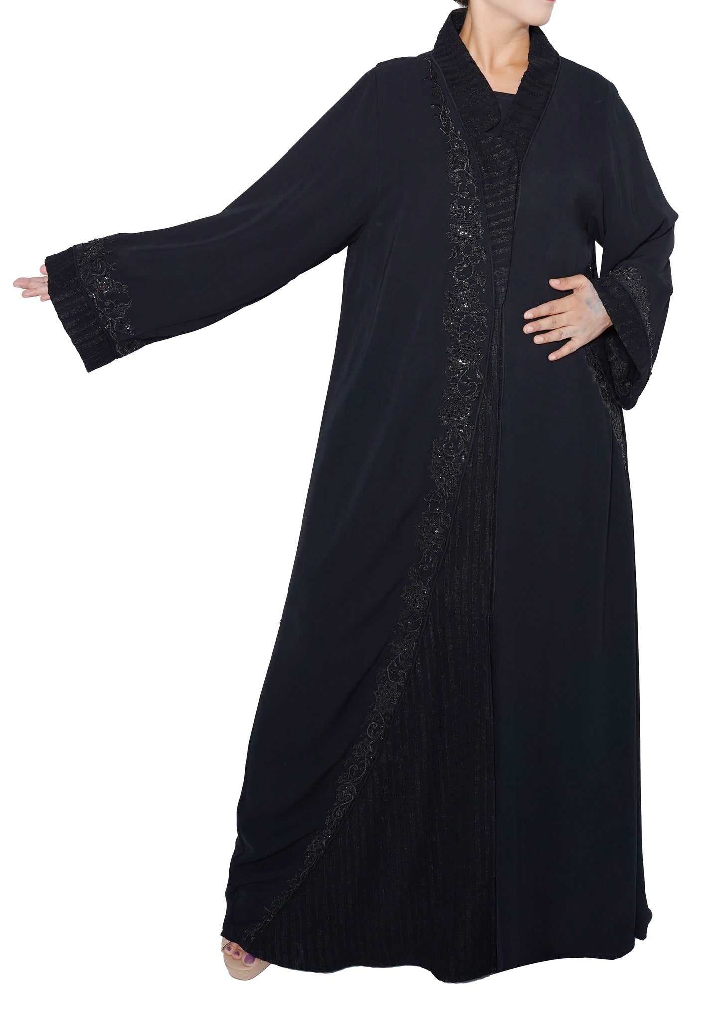 Embroidered Abaya | AF-51037-ABY-E