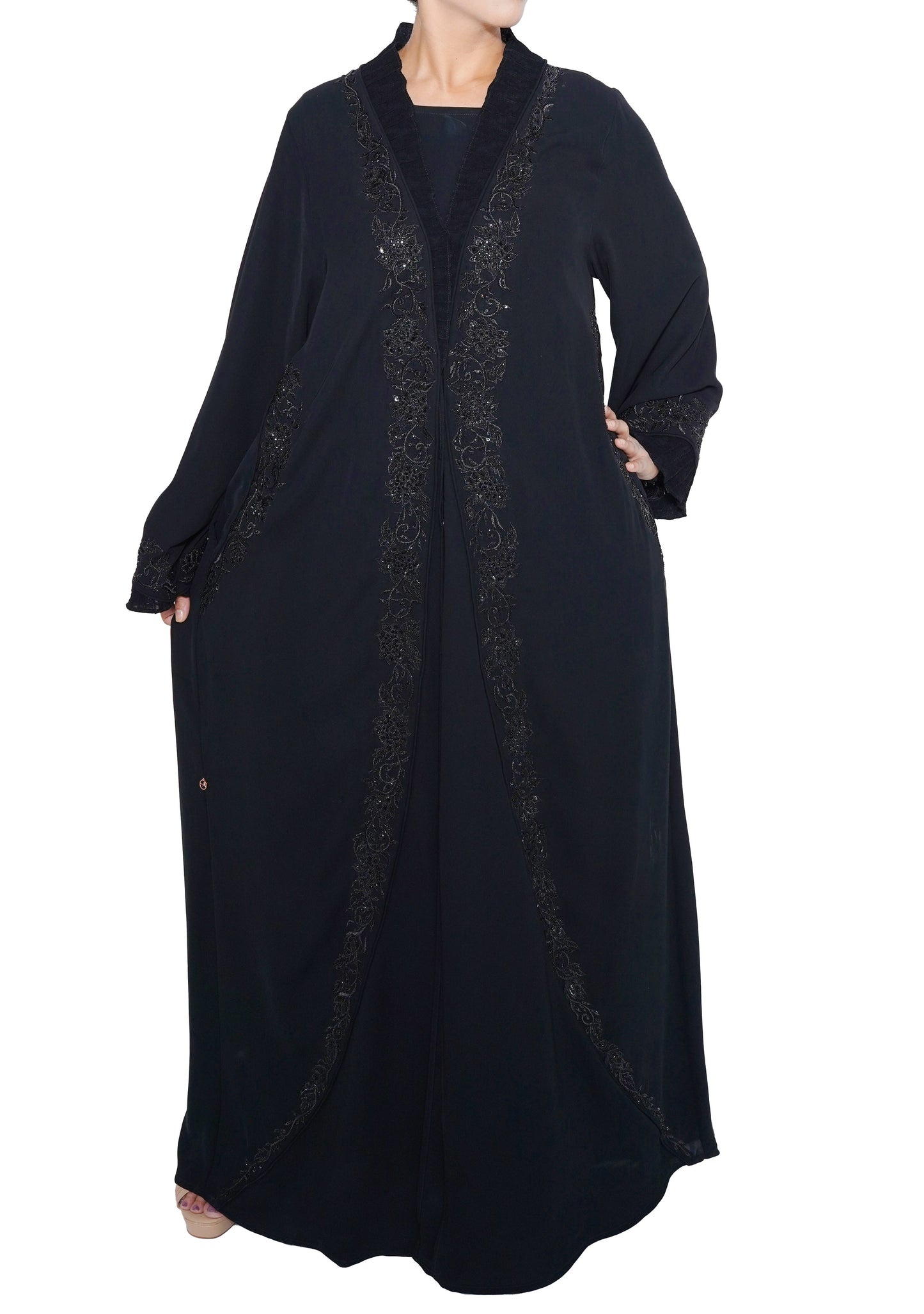 Embroidered Abaya | AF-51038-ABY-E