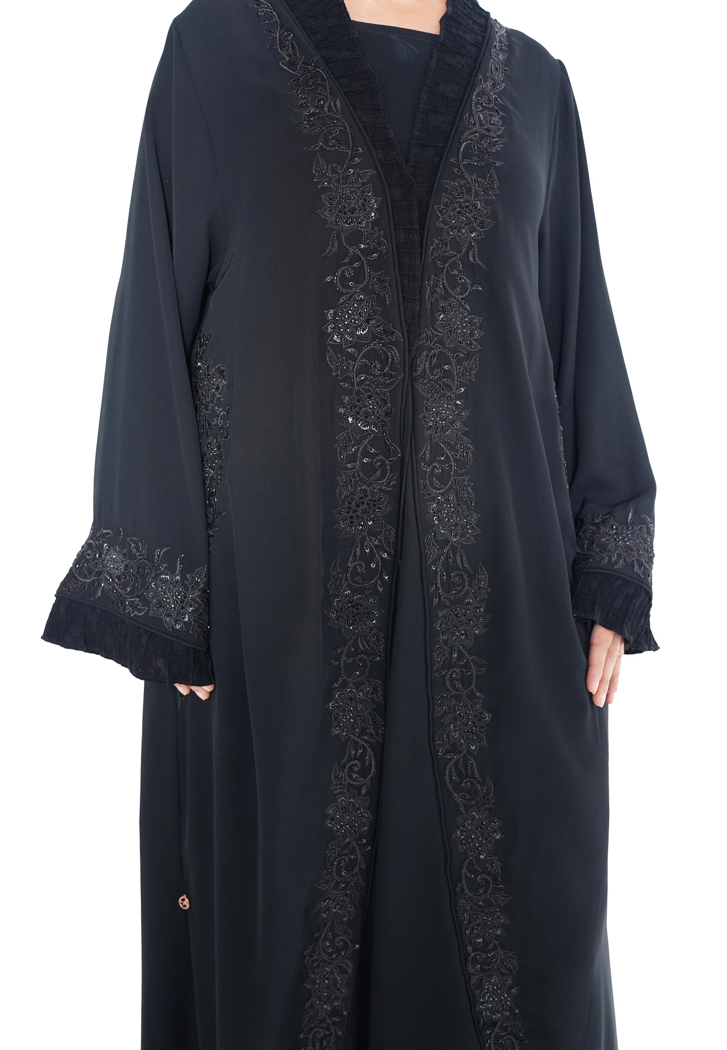 Embroidered Abaya | AF-51038-ABY-E