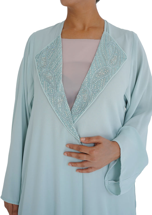 Embroidered Abaya | AF-51045-ABY-E