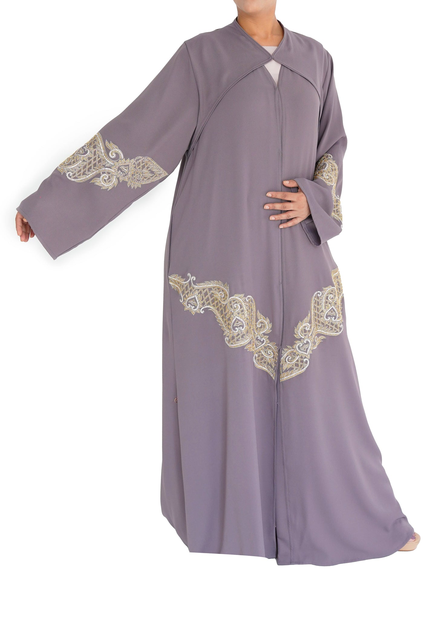 Embroidered Abaya | AF-51057-ABY-E