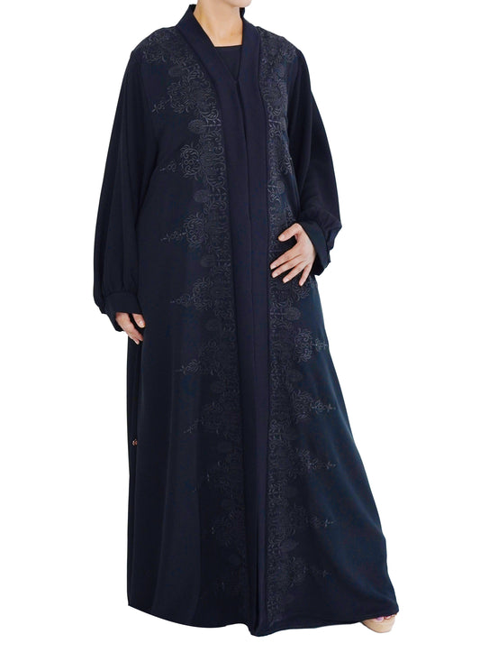 Embroidered Abaya | AF-51084-ABY-E