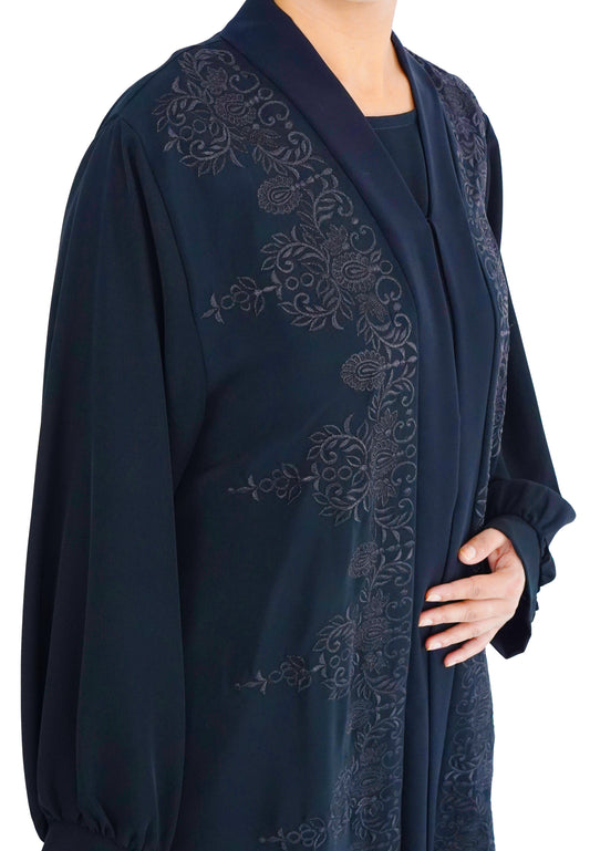 Embroidered Abaya | AF-51084-ABY-E