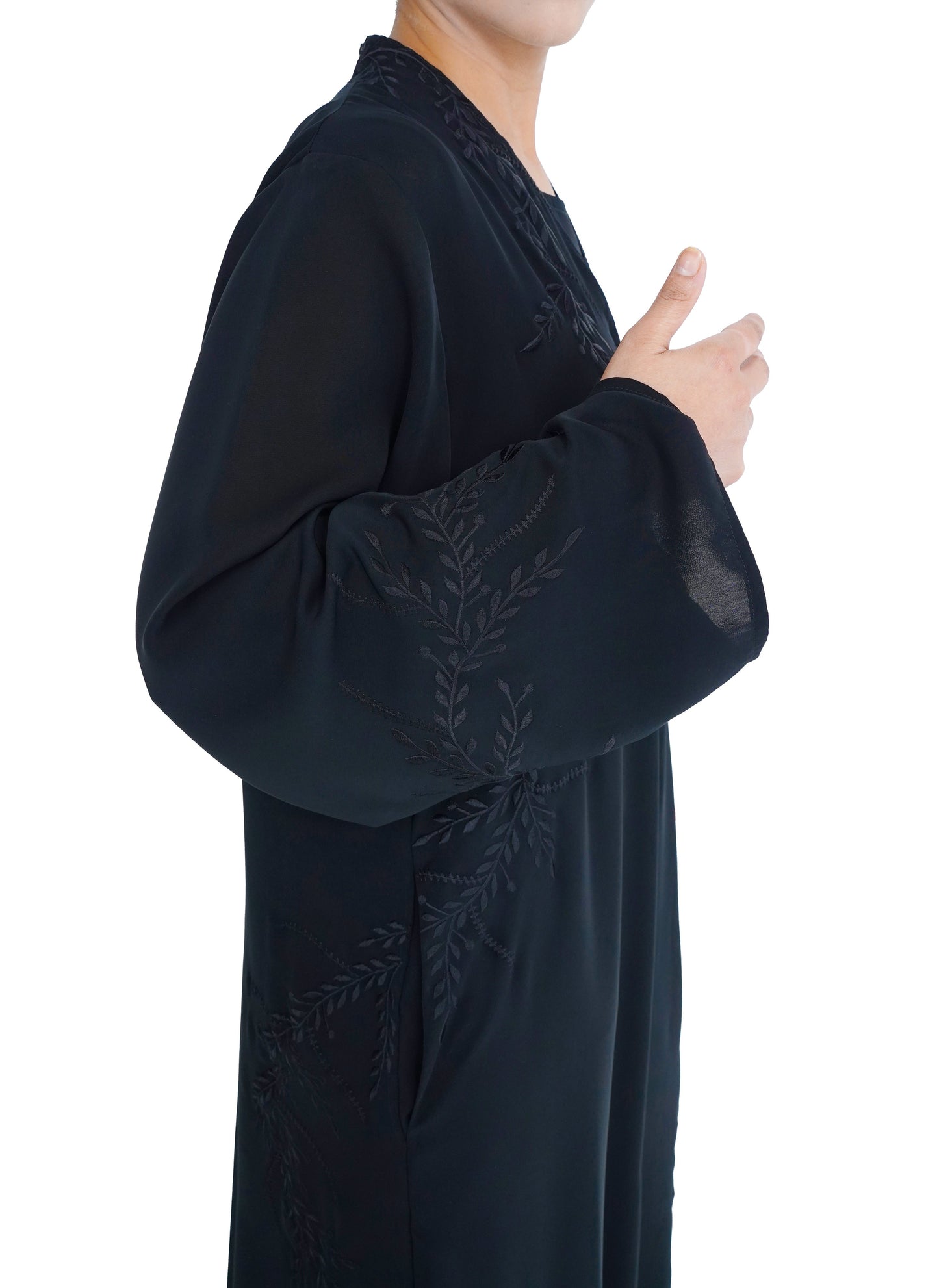 Embroidered Abaya | AF-51085-ABY-E