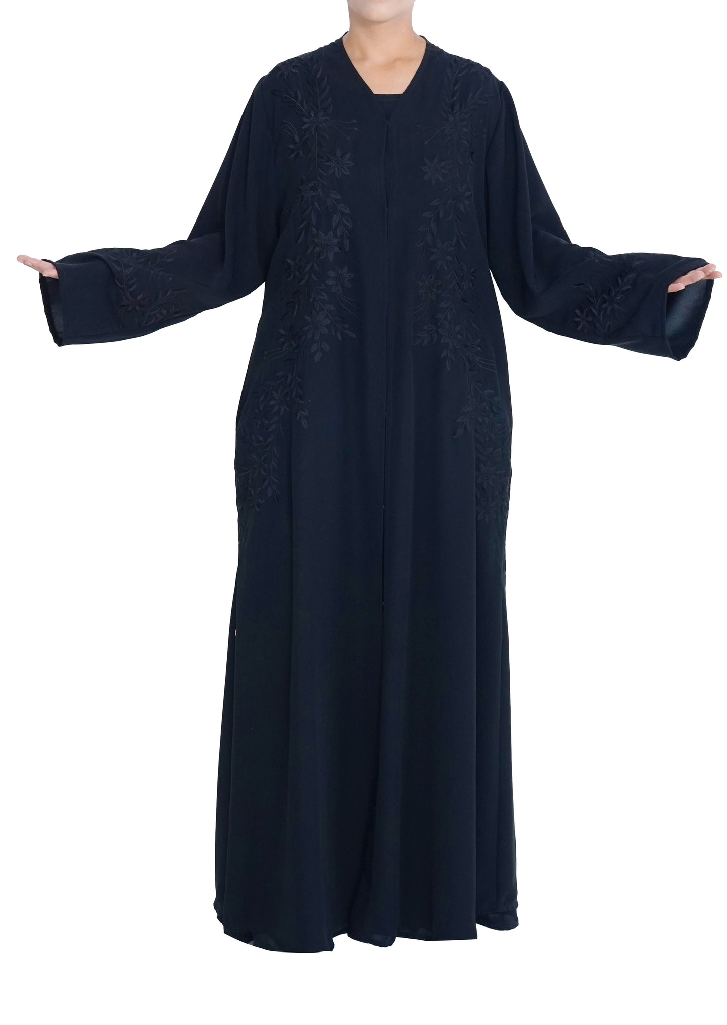 Embroidered Abaya | AF-51091-ABY-E