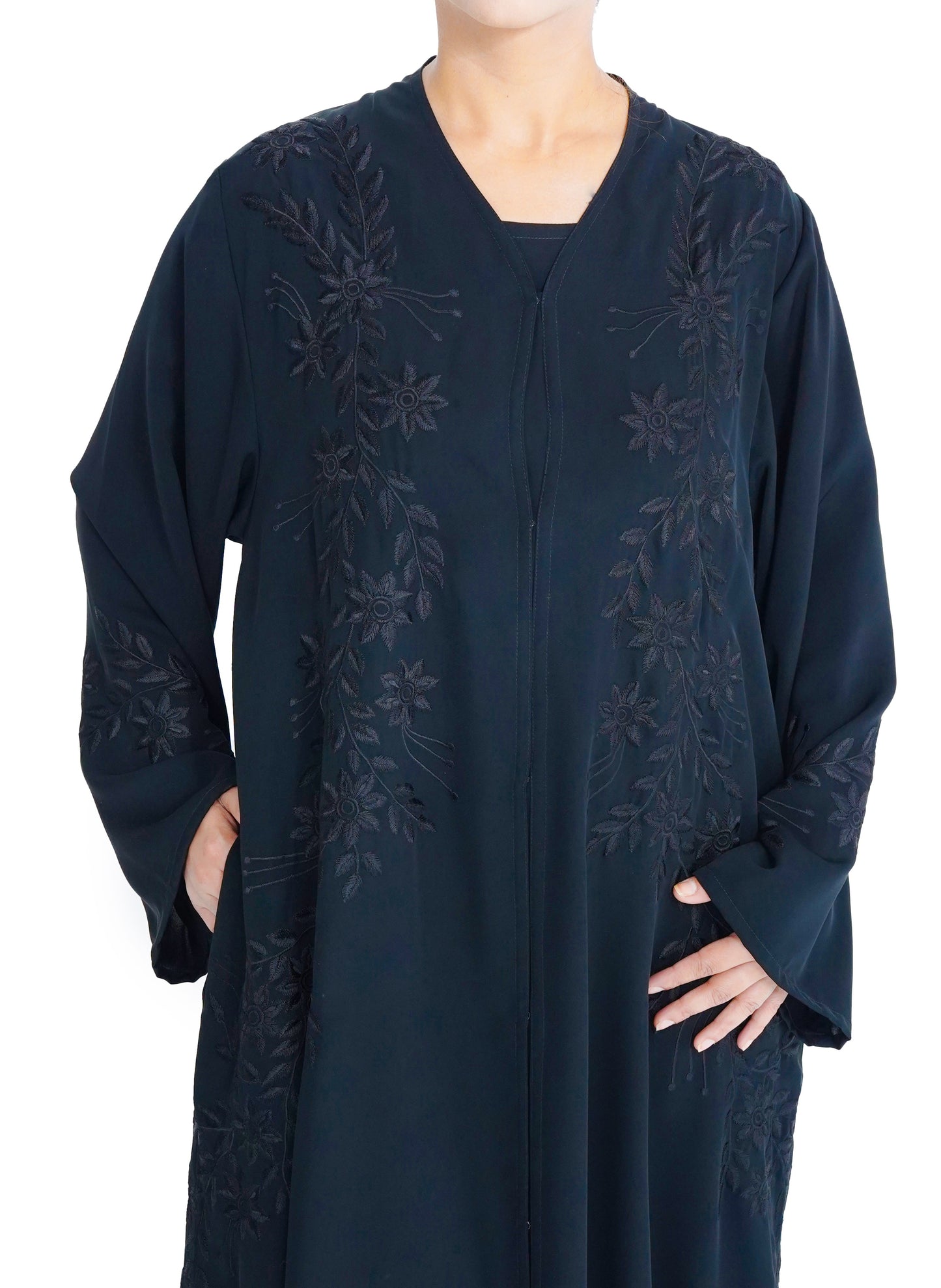 Embroidered Abaya | AF-51091-ABY-E