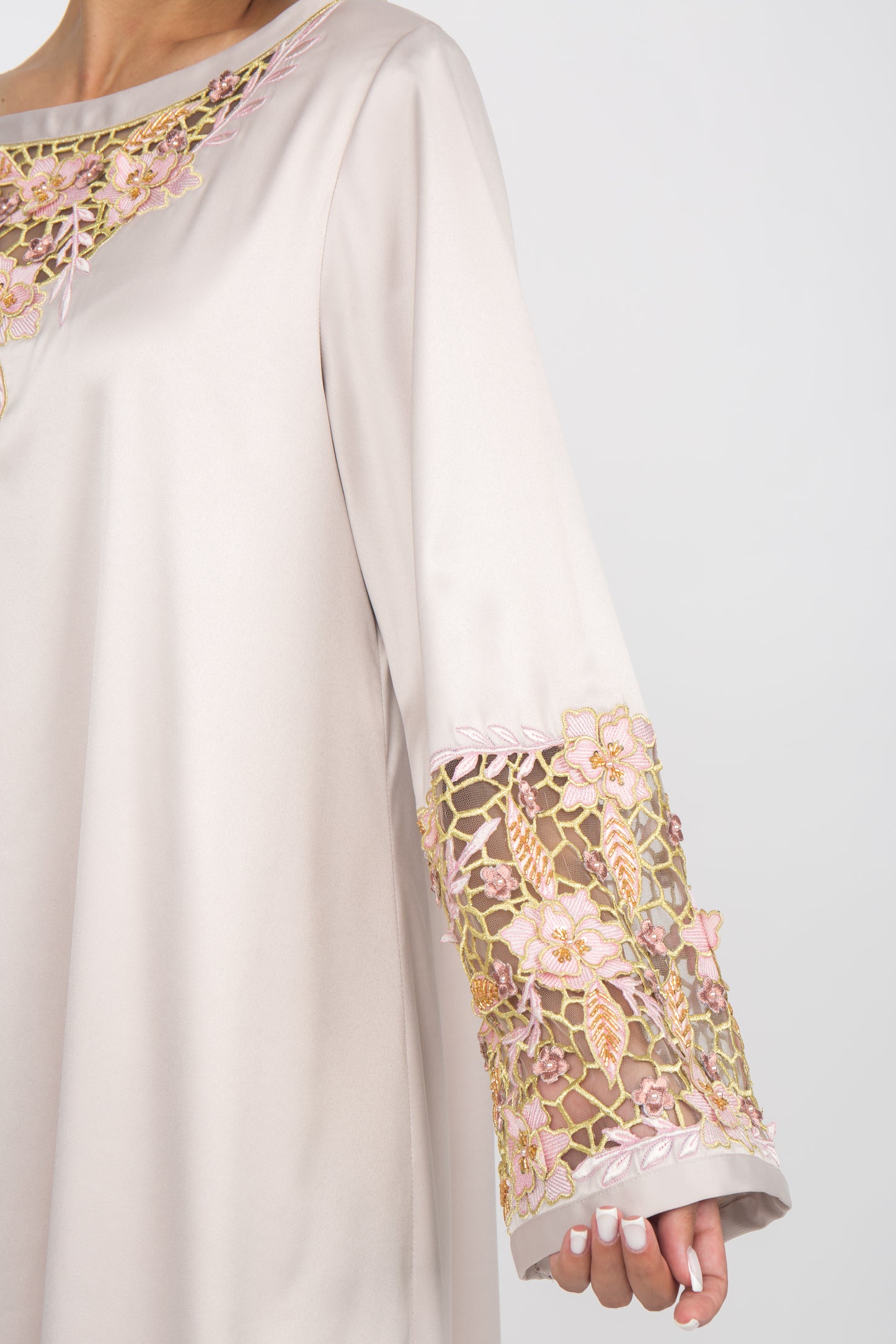 Eid dress kandoora جلابية Jellabiya embroidery