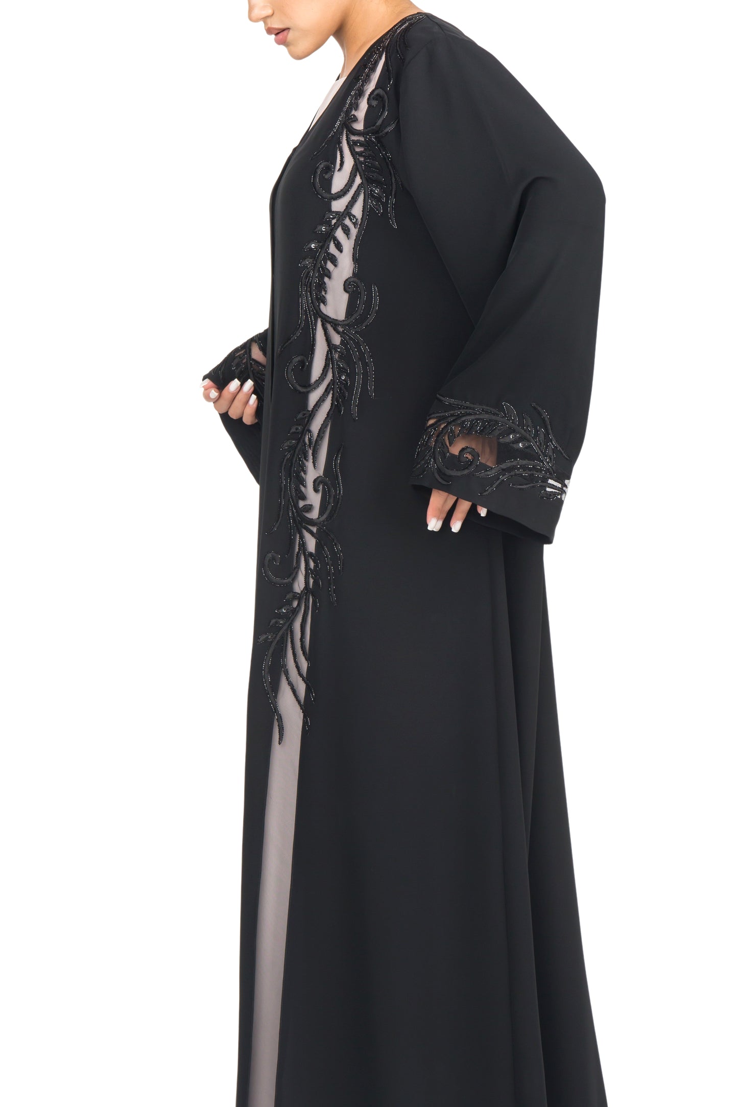 Embroidered Abaya | AF-50055-ABY-E