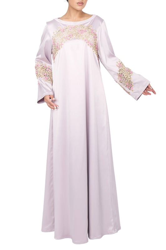 Eid dress kandoora جلابية Jellabiya jalabiya celebration embroidered dress maxi dress lace