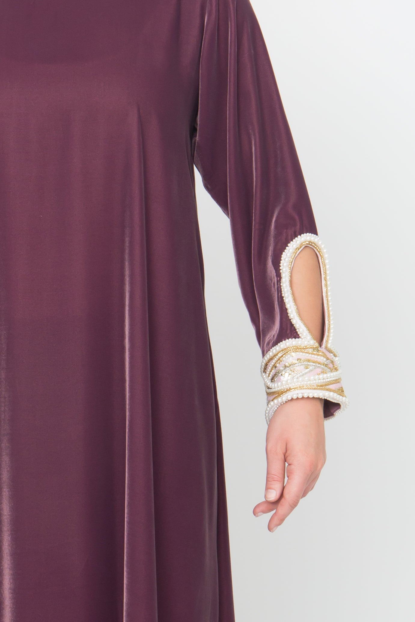 Velvet Silk Dress | AF-5012-VS