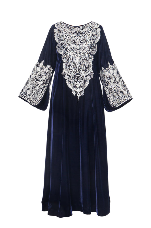 Velvet Silk Dress | AF-5017-VS