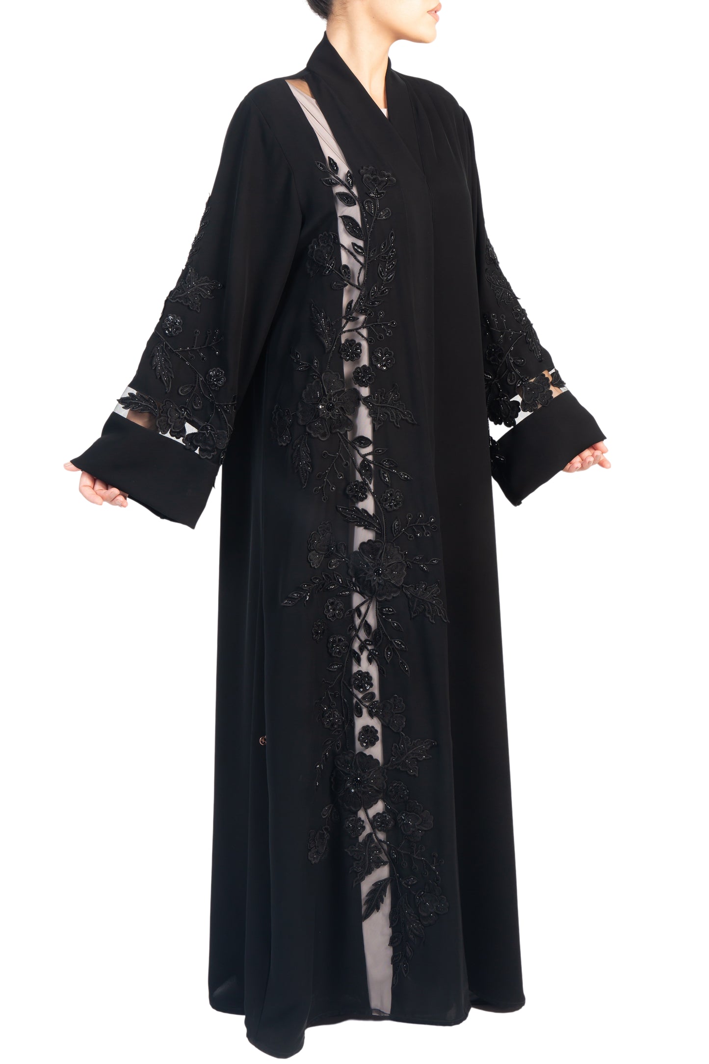 Embroidered Abaya | AF-51015-ABY-E