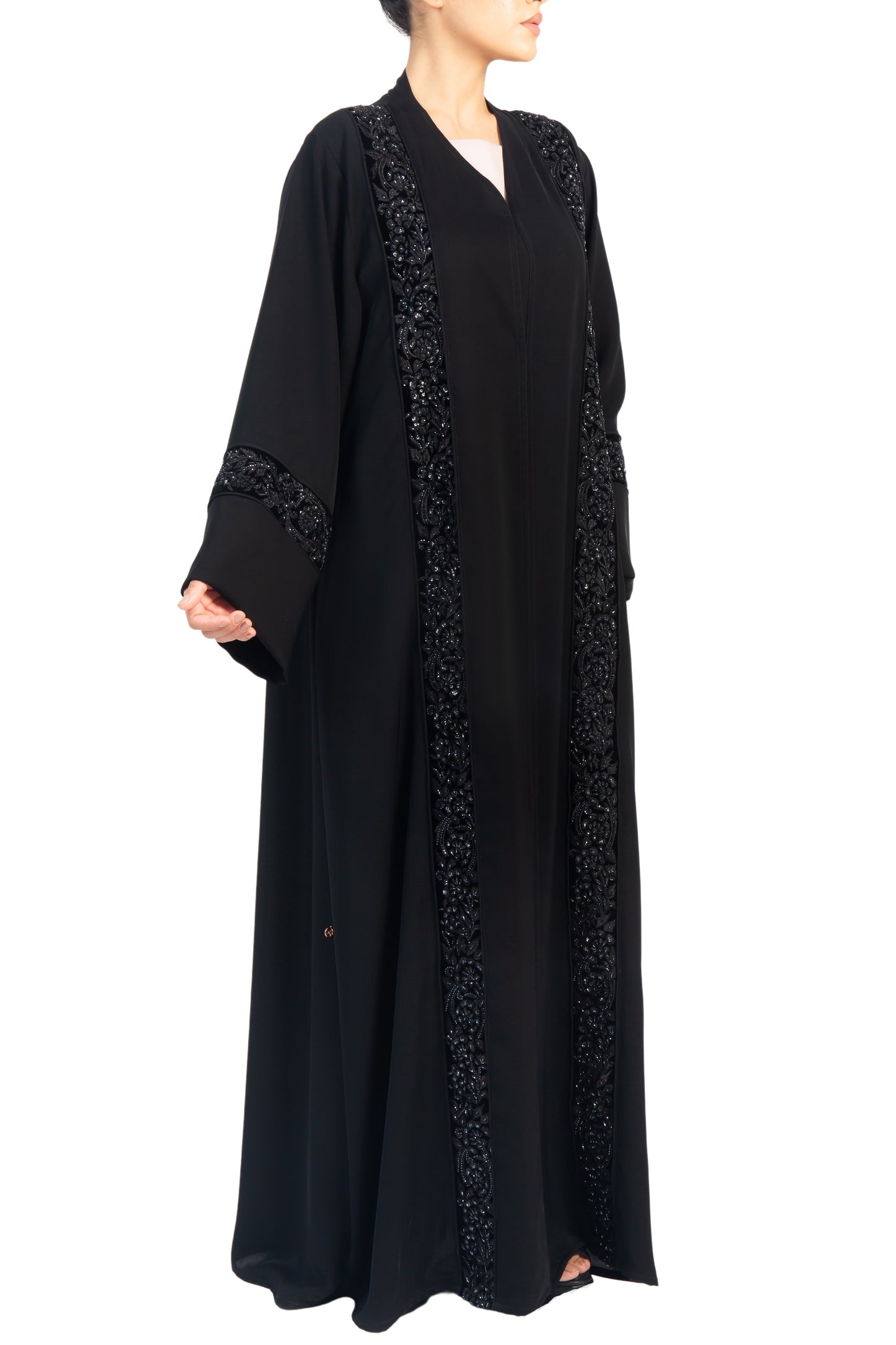 Embroidered Abaya | AF-51023-ABY-E